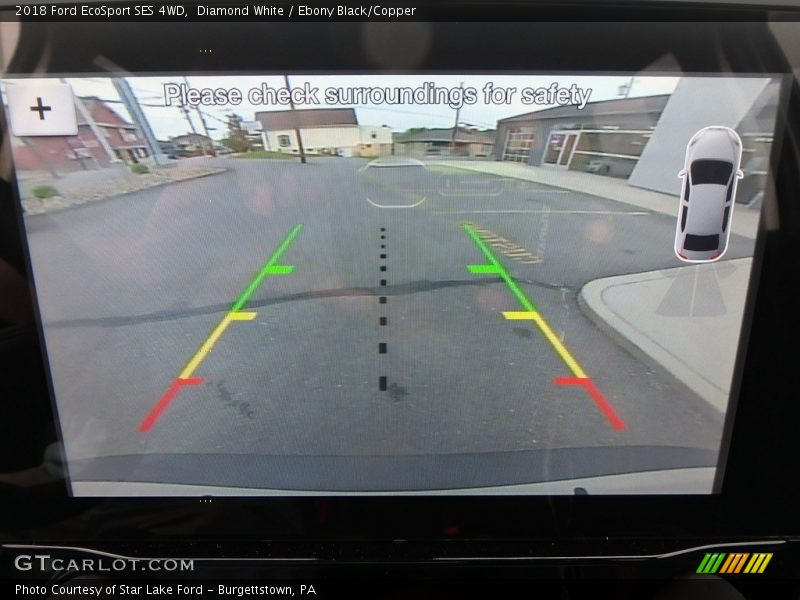 Diamond White / Ebony Black/Copper 2018 Ford EcoSport SES 4WD