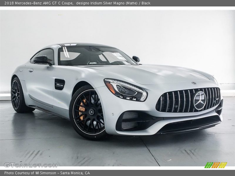 designo Iridium Silver Magno (Matte) / Black 2018 Mercedes-Benz AMG GT C Coupe