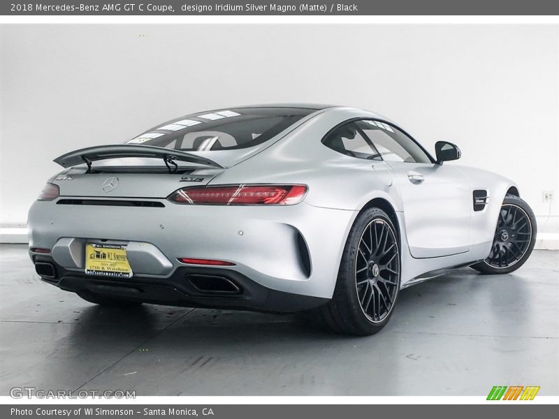 designo Iridium Silver Magno (Matte) / Black 2018 Mercedes-Benz AMG GT C Coupe