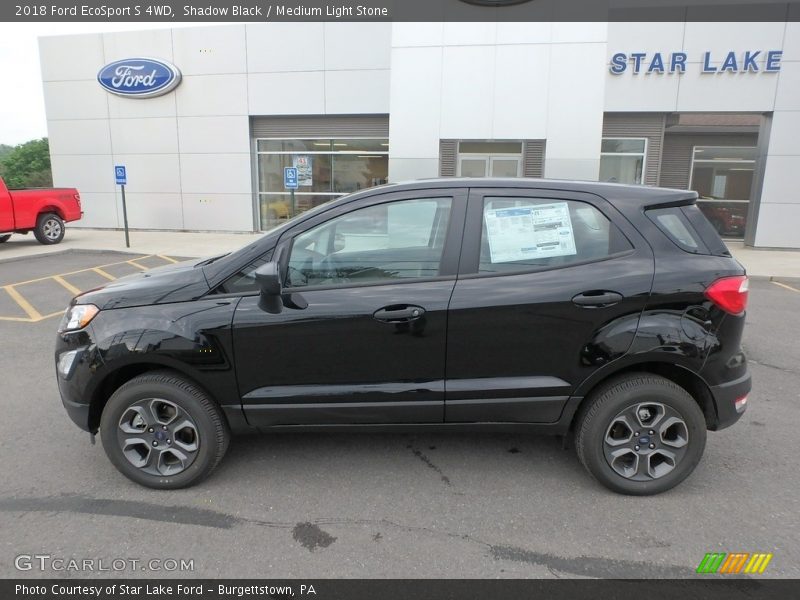 Shadow Black / Medium Light Stone 2018 Ford EcoSport S 4WD