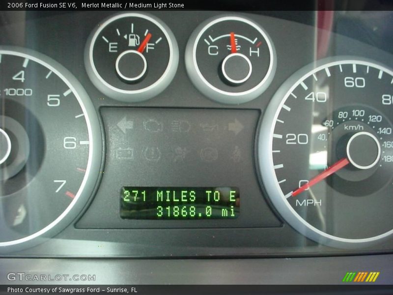 Merlot Metallic / Medium Light Stone 2006 Ford Fusion SE V6