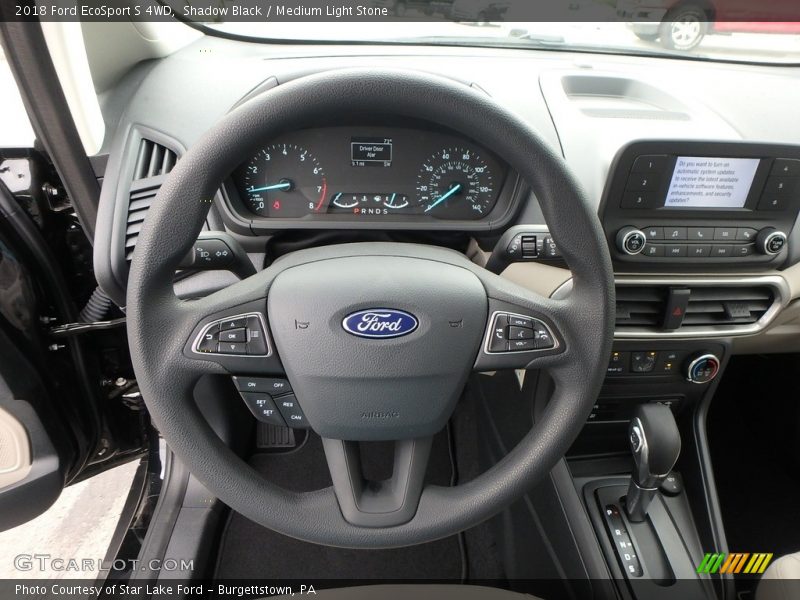 Shadow Black / Medium Light Stone 2018 Ford EcoSport S 4WD