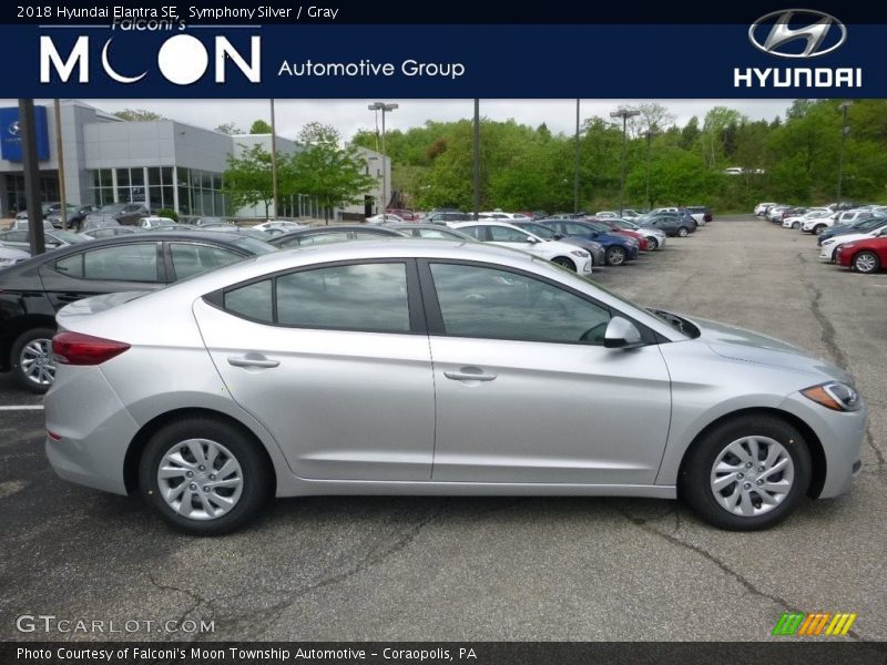 Symphony Silver / Gray 2018 Hyundai Elantra SE