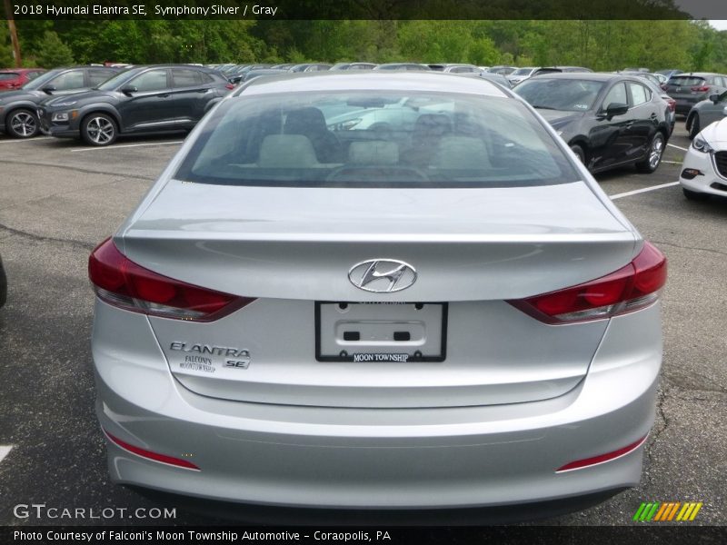 Symphony Silver / Gray 2018 Hyundai Elantra SE