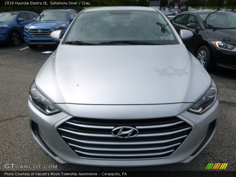 Symphony Silver / Gray 2018 Hyundai Elantra SE