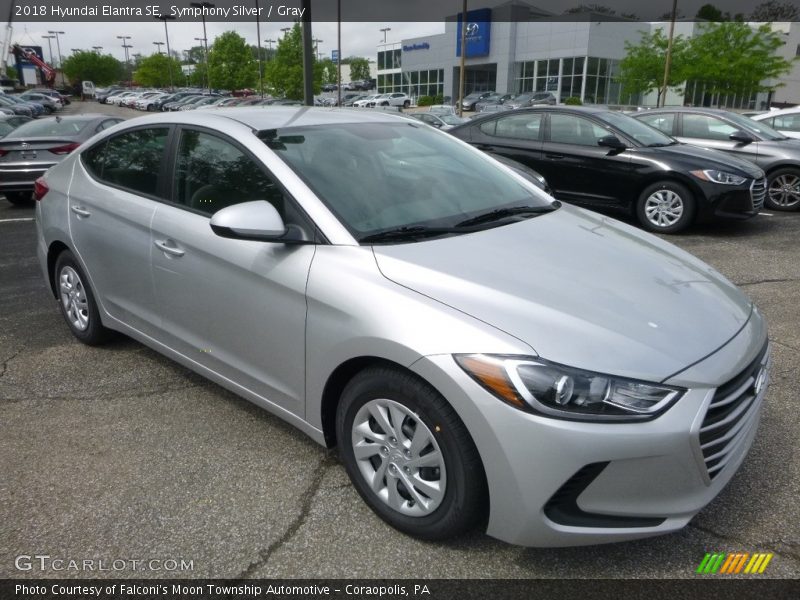 Symphony Silver / Gray 2018 Hyundai Elantra SE