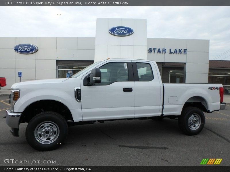 Oxford White / Earth Gray 2018 Ford F350 Super Duty XL SuperCab 4x4