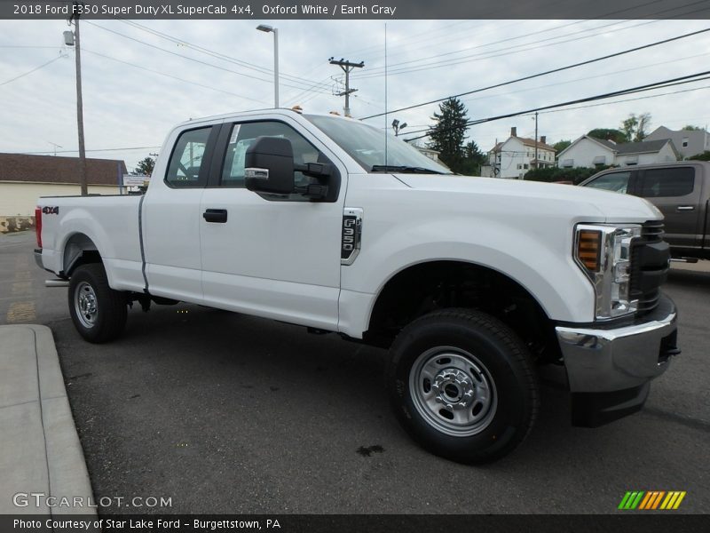 Oxford White / Earth Gray 2018 Ford F350 Super Duty XL SuperCab 4x4