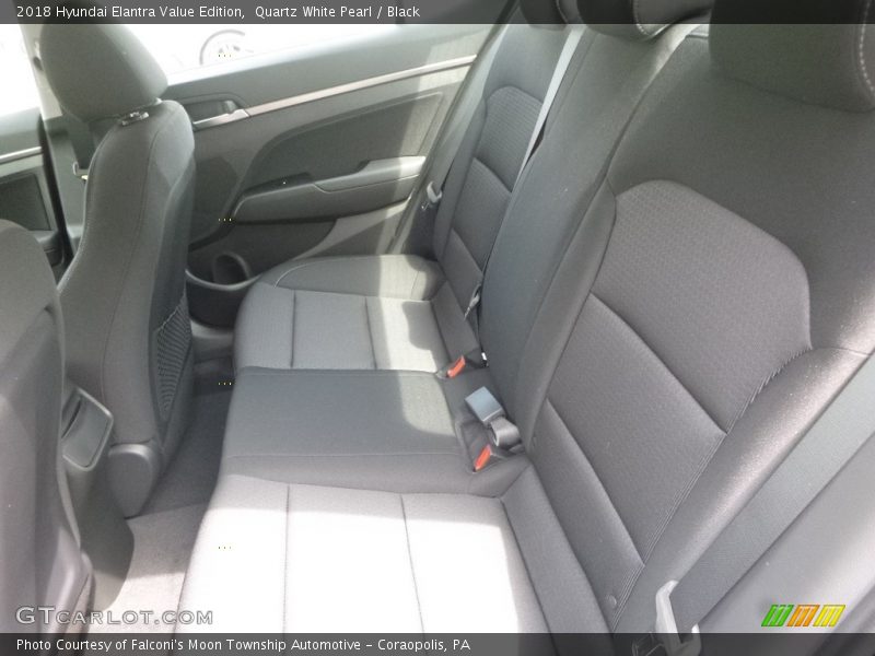 Quartz White Pearl / Black 2018 Hyundai Elantra Value Edition