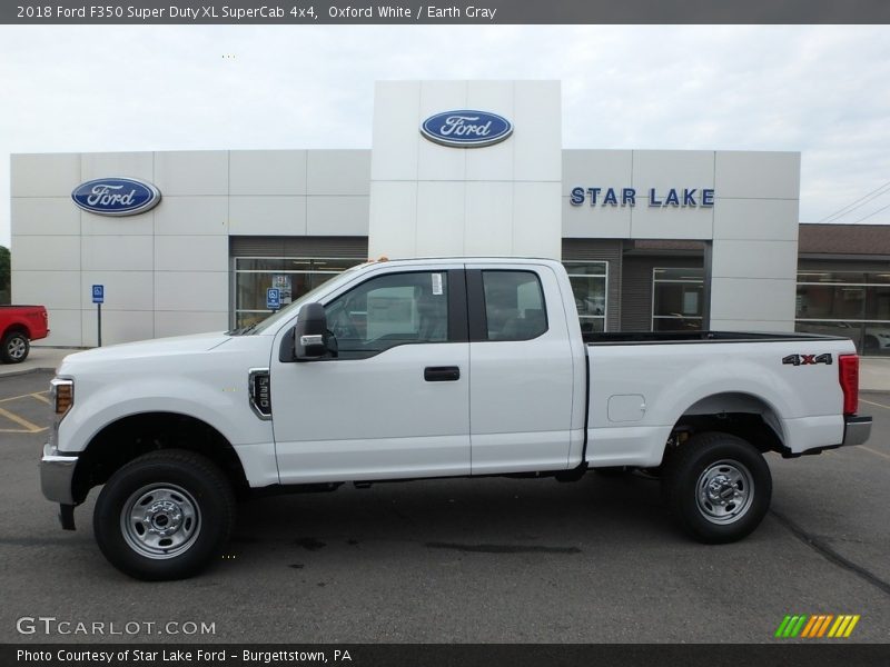 Oxford White / Earth Gray 2018 Ford F350 Super Duty XL SuperCab 4x4