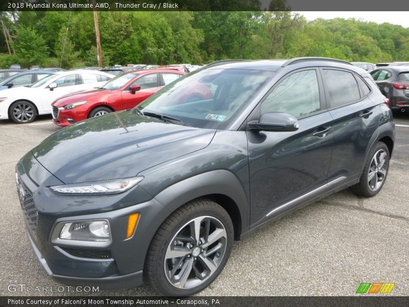 Thunder Gray / Black 2018 Hyundai Kona Ultimate AWD