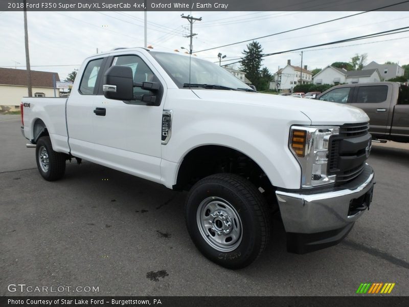 Oxford White / Earth Gray 2018 Ford F350 Super Duty XL SuperCab 4x4