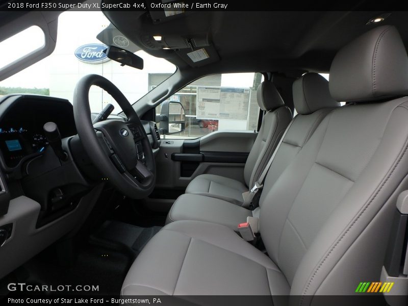 Oxford White / Earth Gray 2018 Ford F350 Super Duty XL SuperCab 4x4