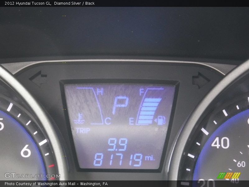 Diamond Silver / Black 2012 Hyundai Tucson GL