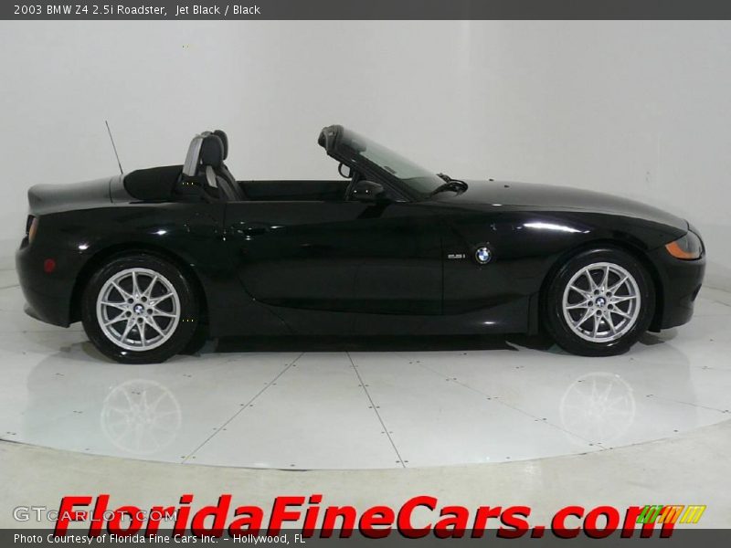 Jet Black / Black 2003 BMW Z4 2.5i Roadster