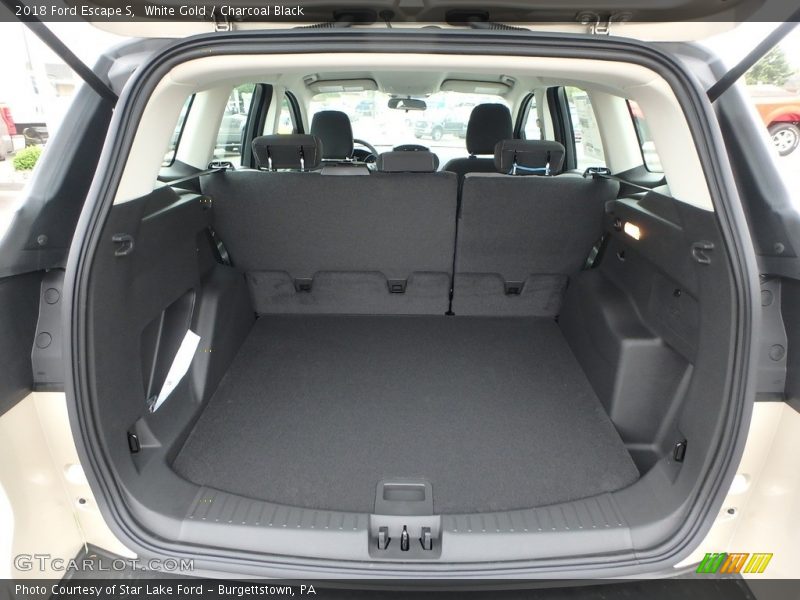 White Gold / Charcoal Black 2018 Ford Escape S