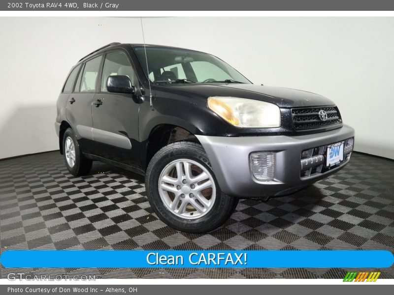 Black / Gray 2002 Toyota RAV4 4WD