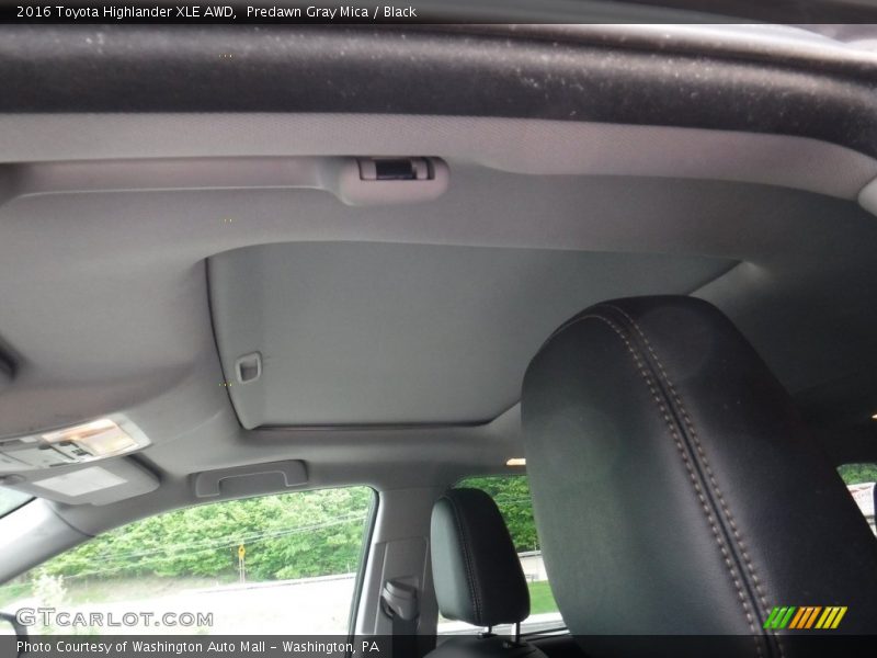 Predawn Gray Mica / Black 2016 Toyota Highlander XLE AWD