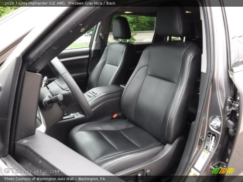 Predawn Gray Mica / Black 2016 Toyota Highlander XLE AWD