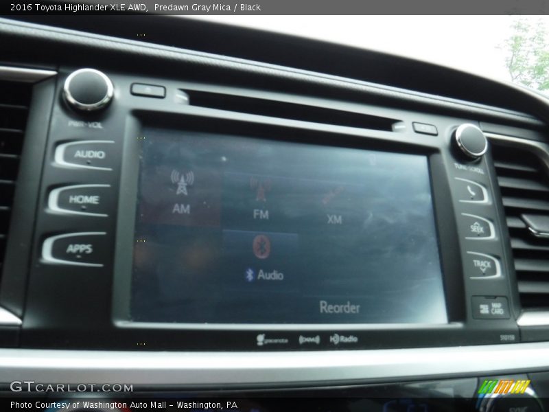 Predawn Gray Mica / Black 2016 Toyota Highlander XLE AWD