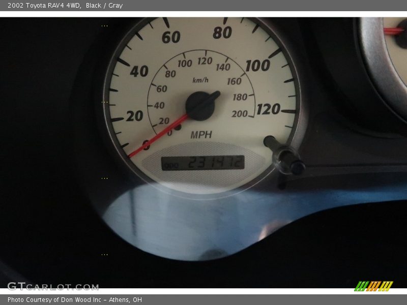 Black / Gray 2002 Toyota RAV4 4WD