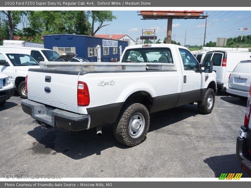 Oxford White / Medium Stone 2010 Ford F250 Super Duty XL Regular Cab 4x4