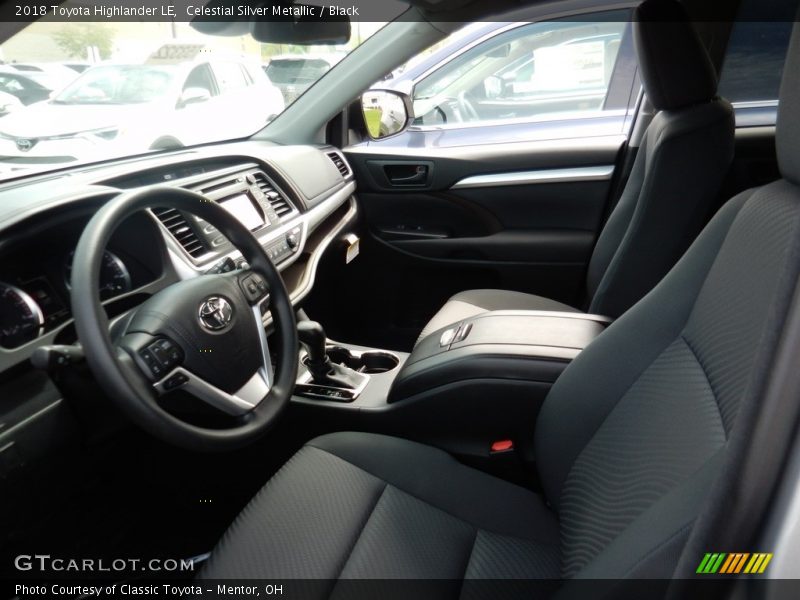 Celestial Silver Metallic / Black 2018 Toyota Highlander LE