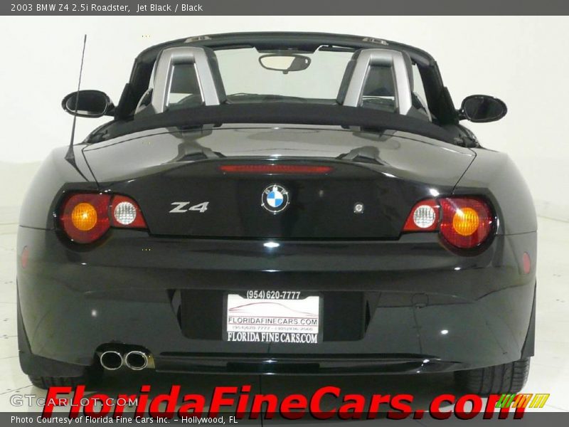 Jet Black / Black 2003 BMW Z4 2.5i Roadster