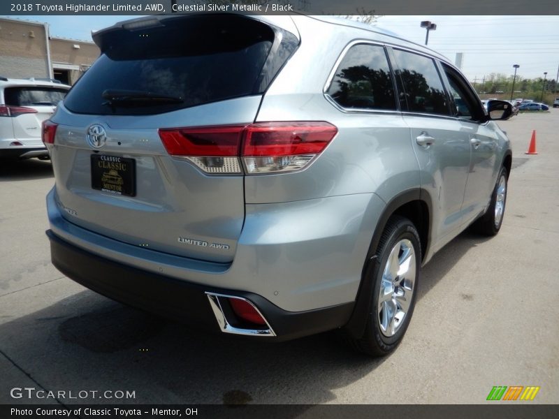 Celestial Silver Metallic / Black 2018 Toyota Highlander Limited AWD