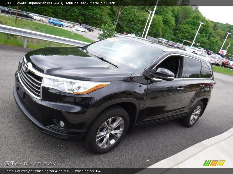 Attitude Black Metallic / Black 2015 Toyota Highlander XLE AWD