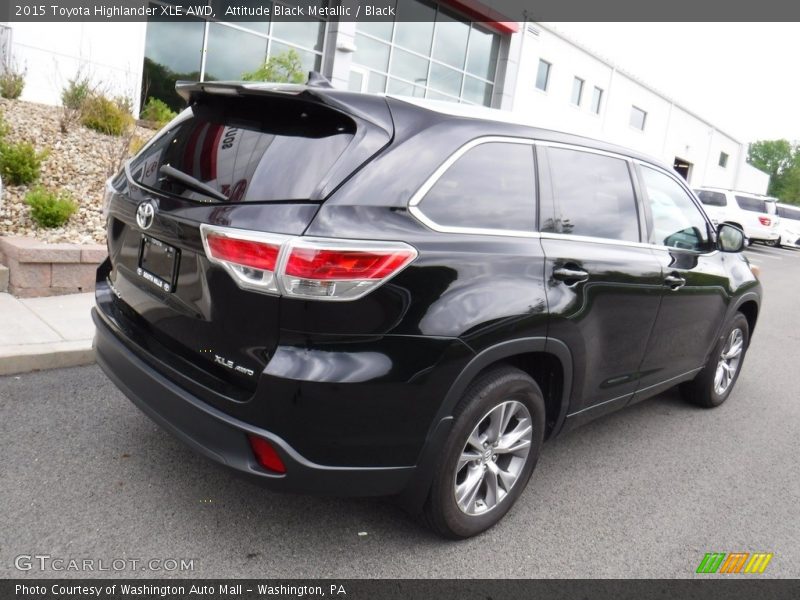 Attitude Black Metallic / Black 2015 Toyota Highlander XLE AWD