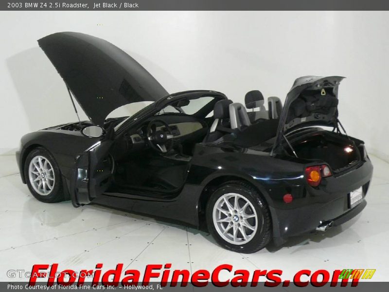 Jet Black / Black 2003 BMW Z4 2.5i Roadster