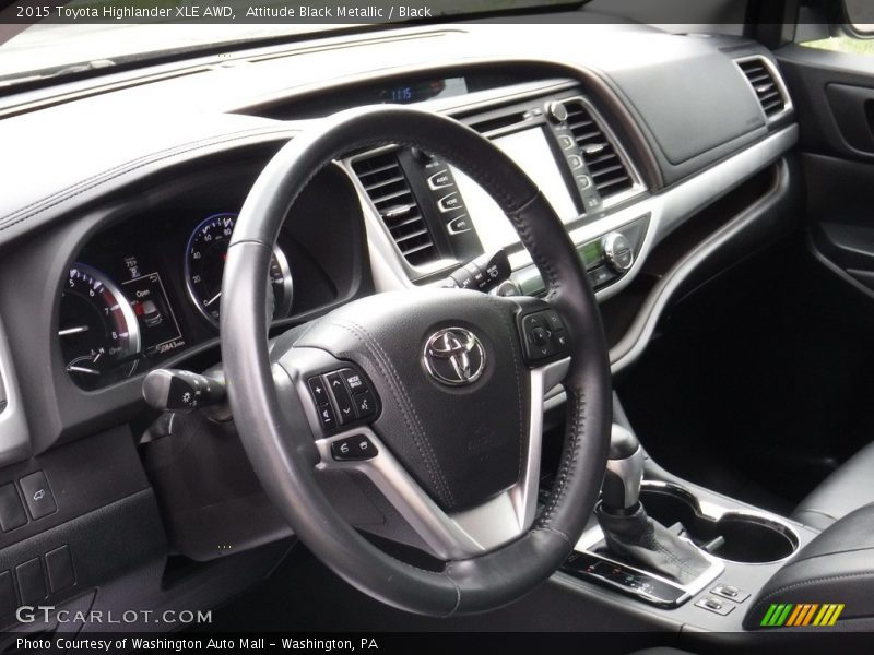 Attitude Black Metallic / Black 2015 Toyota Highlander XLE AWD