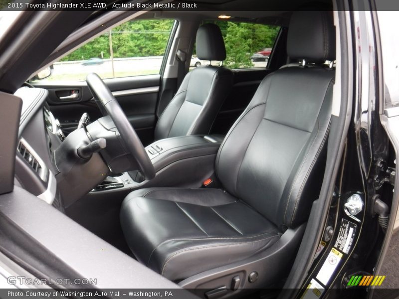 Attitude Black Metallic / Black 2015 Toyota Highlander XLE AWD