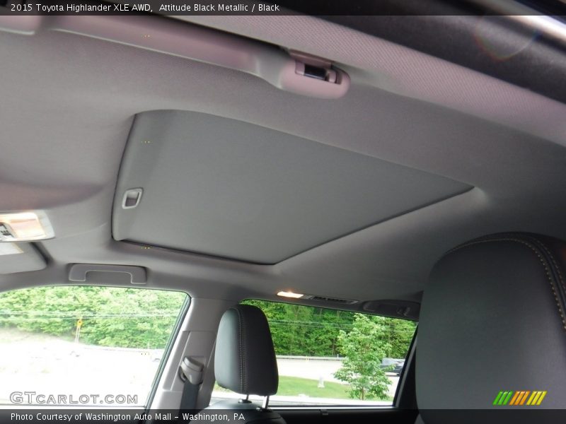 Attitude Black Metallic / Black 2015 Toyota Highlander XLE AWD