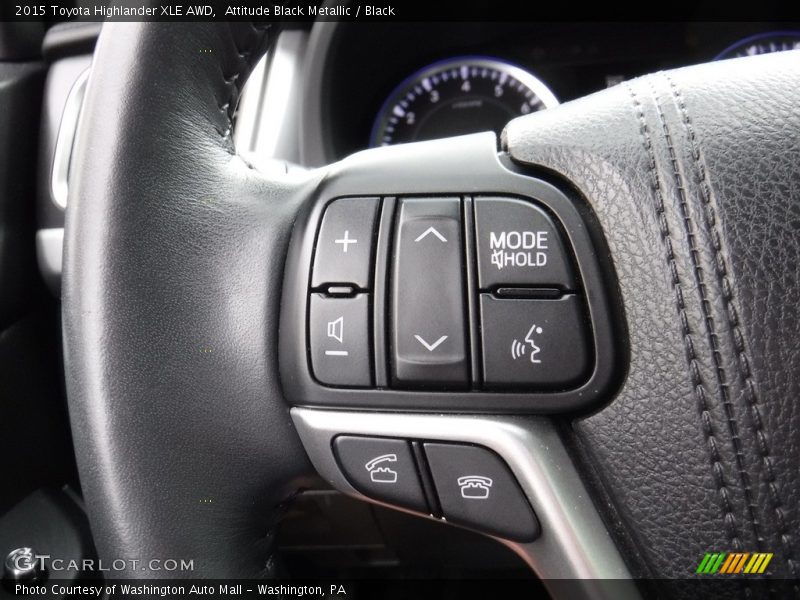 Attitude Black Metallic / Black 2015 Toyota Highlander XLE AWD