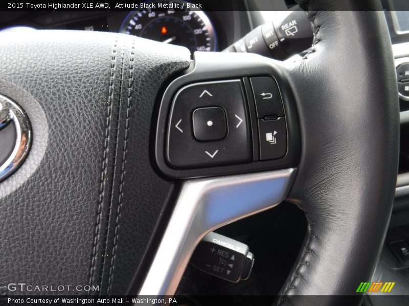 Attitude Black Metallic / Black 2015 Toyota Highlander XLE AWD