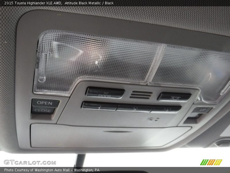 Attitude Black Metallic / Black 2015 Toyota Highlander XLE AWD