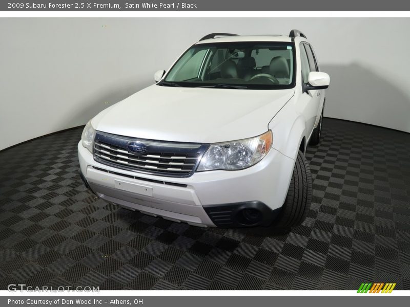 Satin White Pearl / Black 2009 Subaru Forester 2.5 X Premium