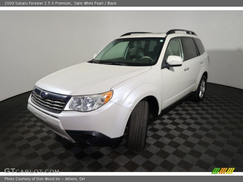Satin White Pearl / Black 2009 Subaru Forester 2.5 X Premium