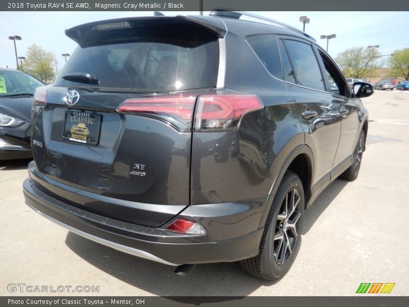 Magnetic Gray Metallic / Black 2018 Toyota RAV4 SE AWD