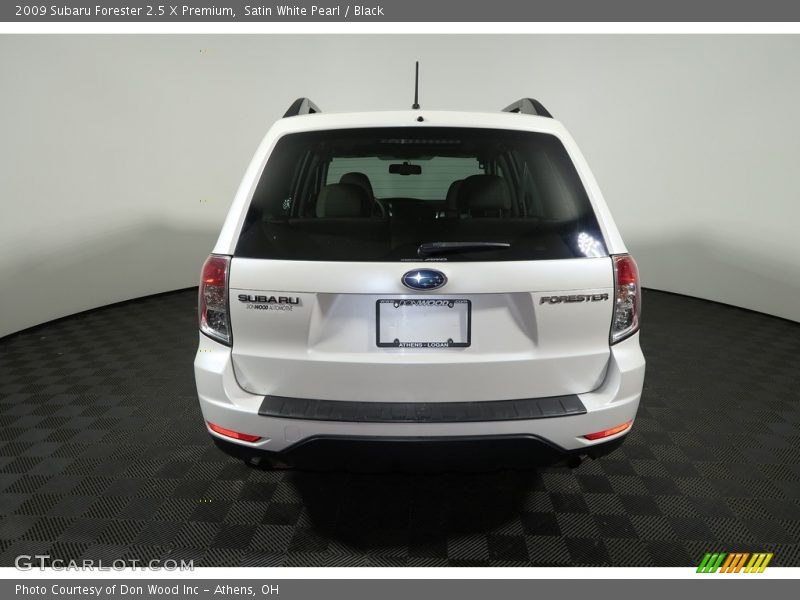 Satin White Pearl / Black 2009 Subaru Forester 2.5 X Premium