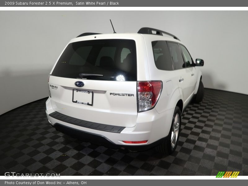 Satin White Pearl / Black 2009 Subaru Forester 2.5 X Premium