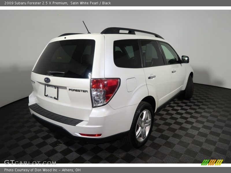 Satin White Pearl / Black 2009 Subaru Forester 2.5 X Premium