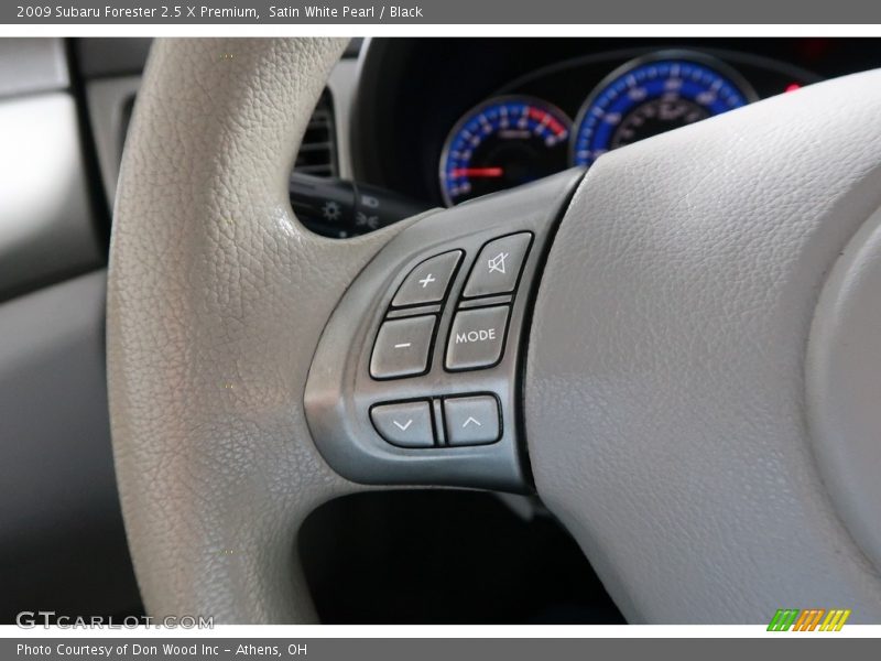 Satin White Pearl / Black 2009 Subaru Forester 2.5 X Premium