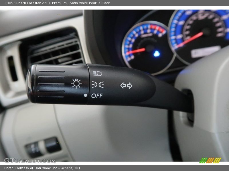 Satin White Pearl / Black 2009 Subaru Forester 2.5 X Premium