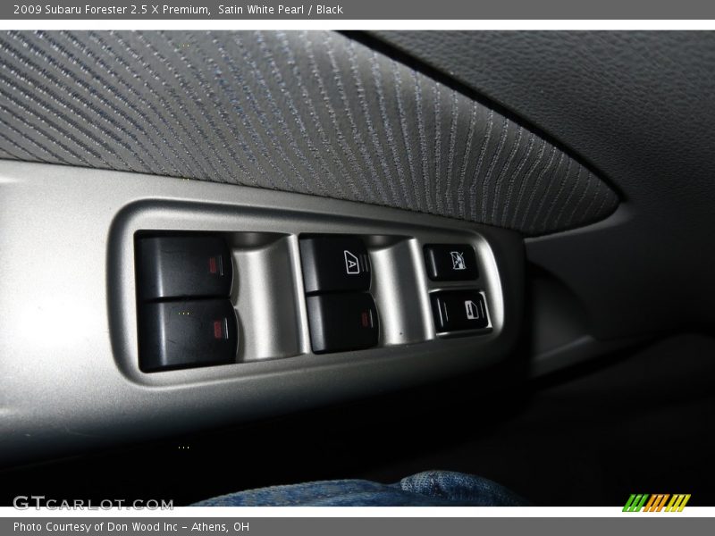 Satin White Pearl / Black 2009 Subaru Forester 2.5 X Premium