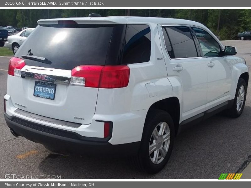 Summit White / Jet Black 2016 GMC Terrain SLE AWD