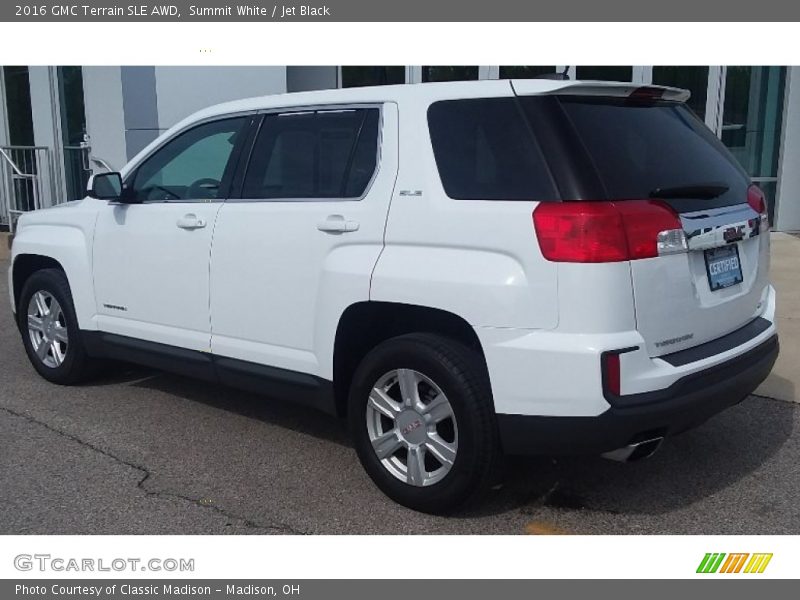 Summit White / Jet Black 2016 GMC Terrain SLE AWD