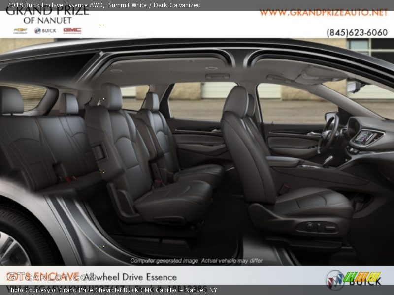 Summit White / Dark Galvanized 2018 Buick Enclave Essence AWD